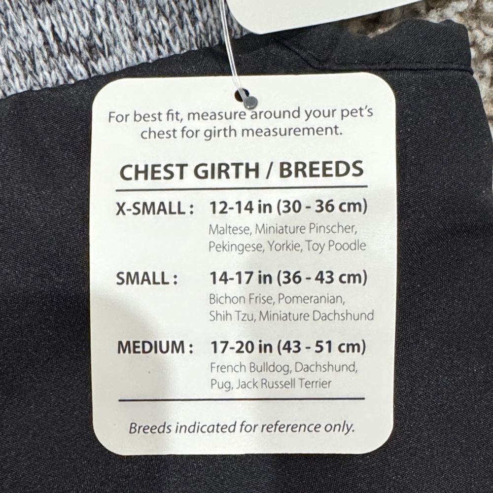 Size M Gray & Black Reflective Dog Vest with Neon Logo - Picture 2 of 4